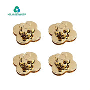 Handbag Accessories Bag Flower Shape Bag Locks and Clasps Decoration Twist Lock for Handbag Leather
