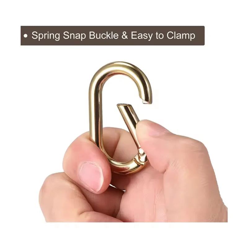 Good Quality Carabiner Metal Spring Key Ring Bag O Ring Buckle Carabiner Snap Spring Hook