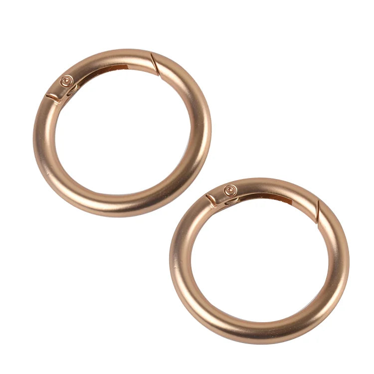 Bag Hardware Accessories O Ring Spring Clasp Open Ring Bag Buckle Metal Key Chain Spring Snap Hooks