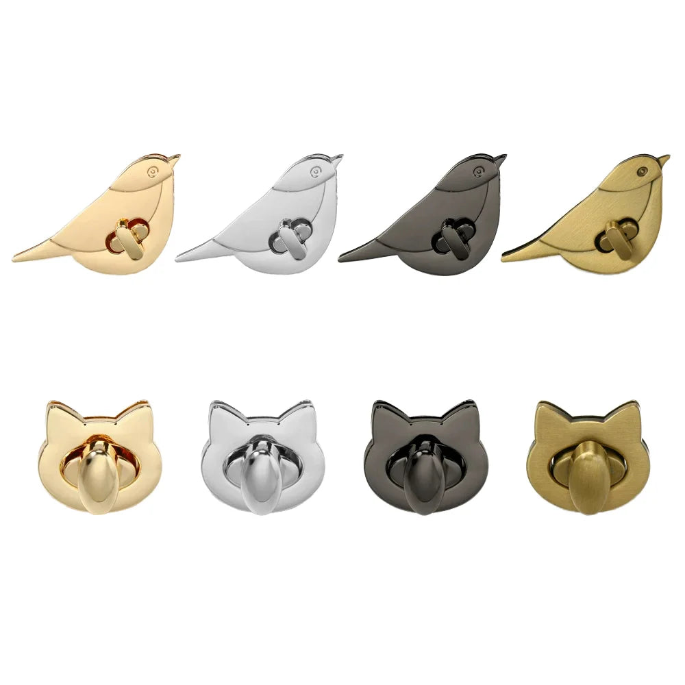 MZhardware Metal DIY Handbag Leather Craft Locks Clasp Hardware Accessories Bag Turn Lock