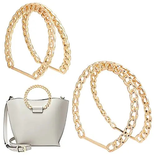 MZ Custom Design Purse Frame Decorative Round Purse Bag Handle Replacements for Handbags Purse Handles Macrame Market Bags