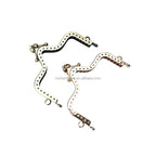 Factory Wholesale DIY Bag Kits 20/25cm Brass Handbag Handle Square Embossed Sunflower Kiss Clasp Sewing Brackets Frame Lock