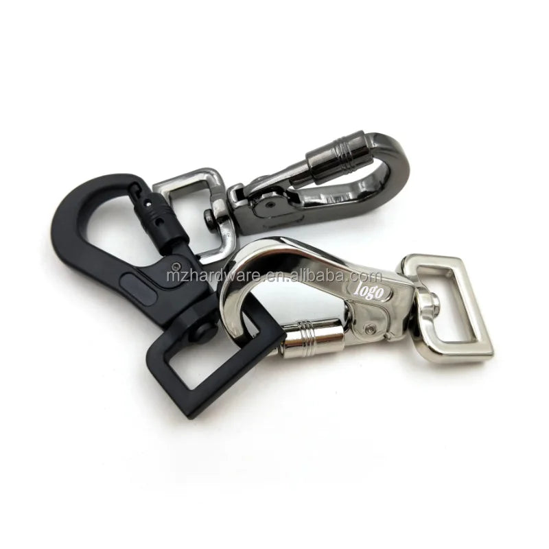 MZhardware Adjustable Fashion Dog Leash Hook Zinc Alloy Steel Chrome Plated Metal Swivel Snap Hook