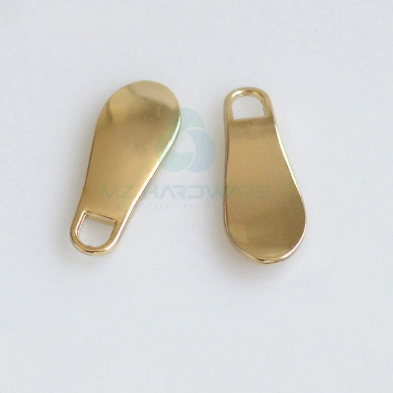 MZhardware Metal Pull Tab Luggage Hardware Accessories Pull Tab Gold Pull Brand Spoon Shape Supports Custom logo