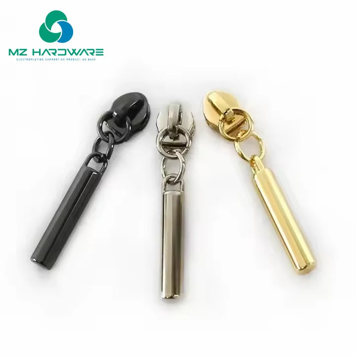 Customized Color Round Zipper Slider Puller Logo Zipper Pull Puller Zipper Accessories for Handbag