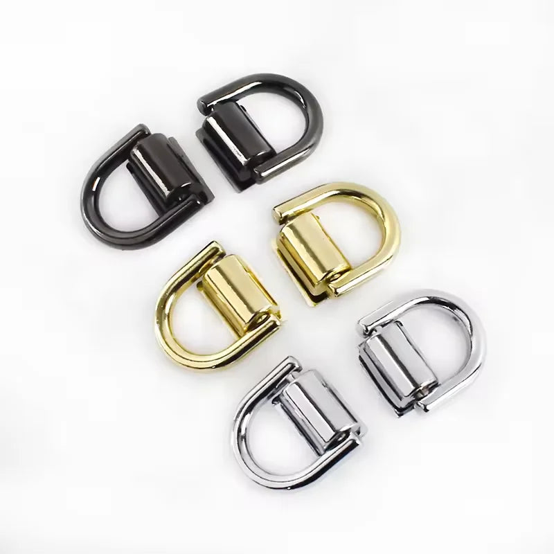 New Design Bag Hanger Hardware Accessories Handbag Rings Arch Bridge Bag Side Clip Buckles Screw