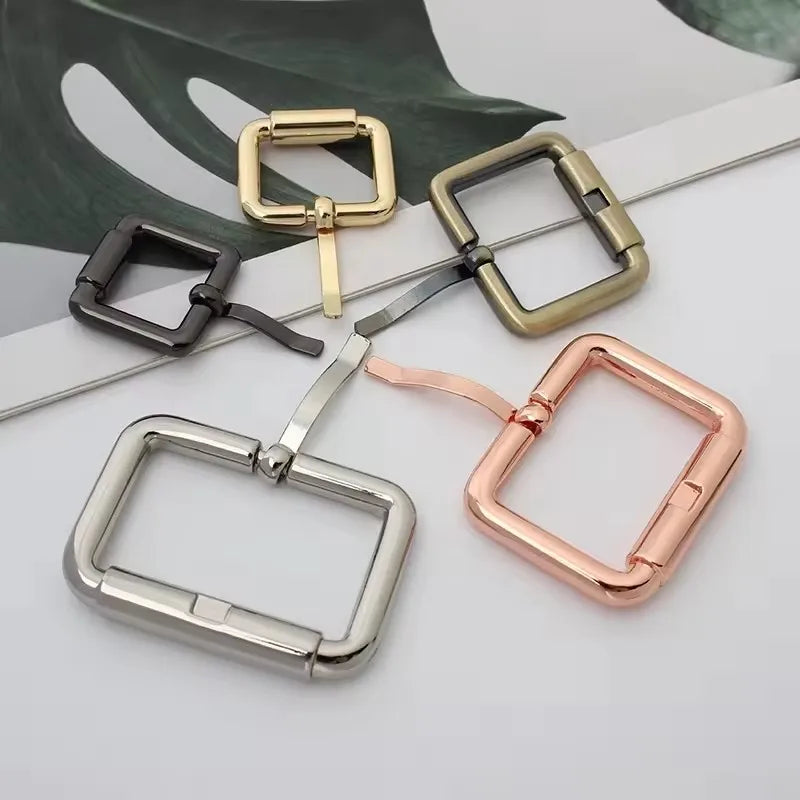 Cheap and High Quality Roller Pin Buckle Luxury Rectangular Pin Belt Buckle Button Handbag Bag Hardware