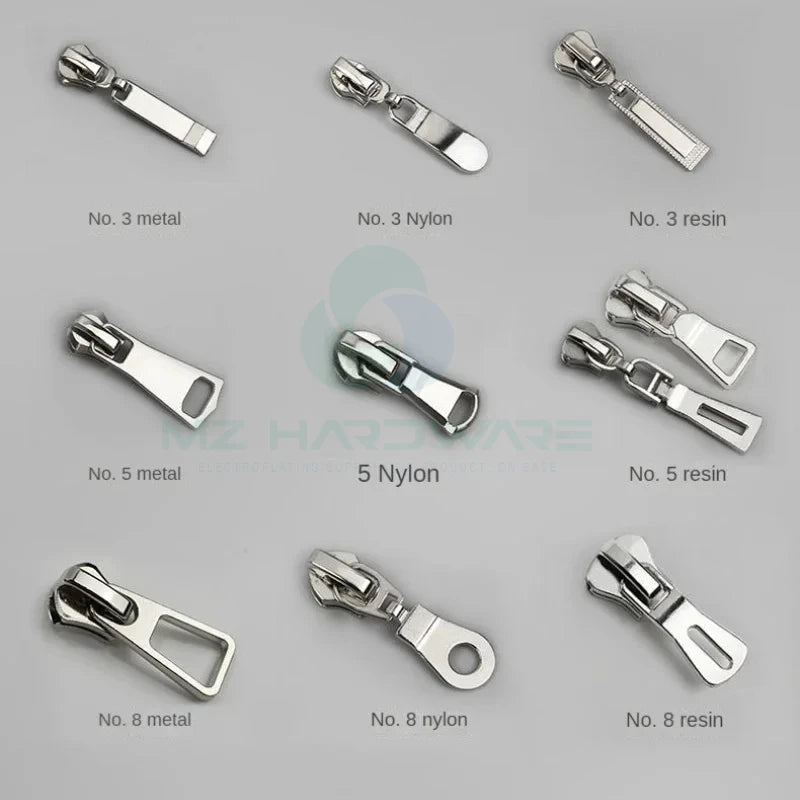 High Quality #5 Metal Zipper with Customized Logo New Style Fashion Handbag Closure Bag & Luggage Making Materials