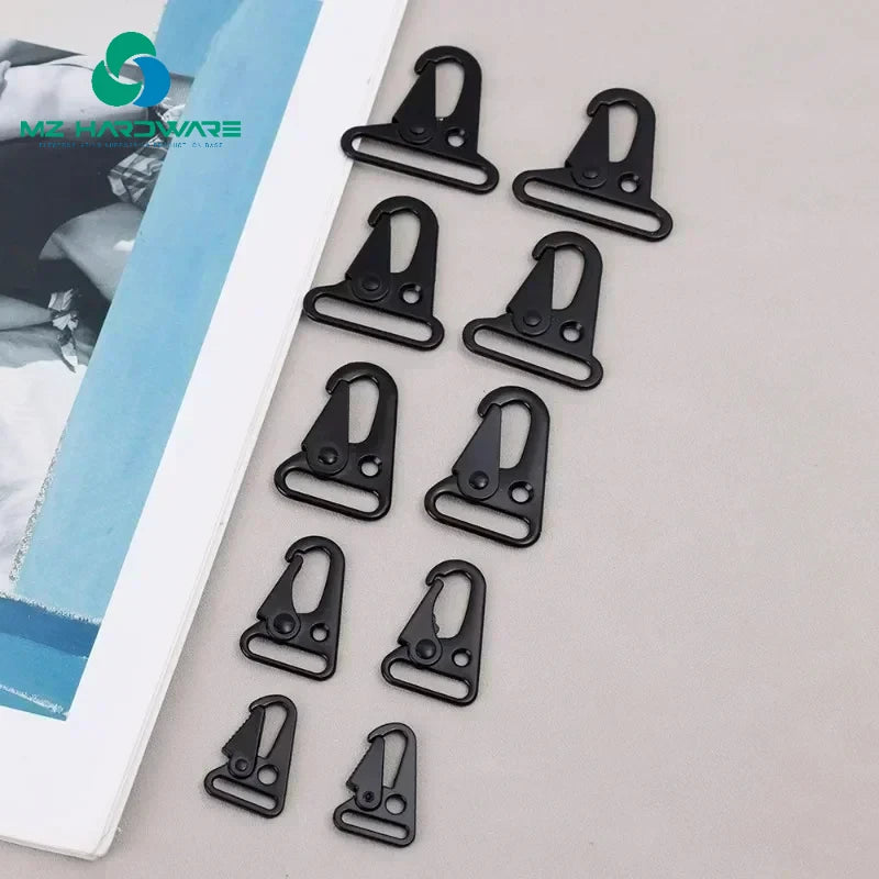 MZhardware Customizable Metal Snap Hook Zinc Alloy Sling Clips Wholesale Hardware Buckles for Paracord DIY Bag Accessories