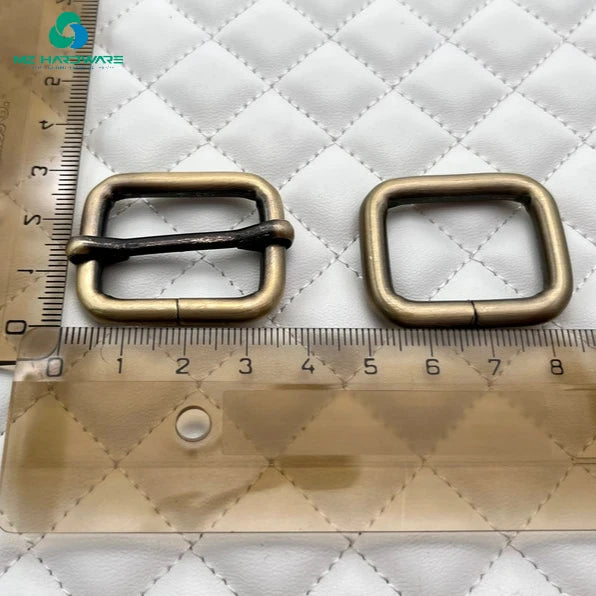 MZ Luxury Zinc Alloy Bag Strap Tri-Glide Pin Buckle with Heavy Duty Adjustable Slide Adjuster for DIY Bag Accessories