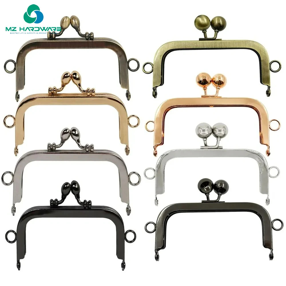 10.5cm Vintage Purse Clasp Frame Bag Kiss Clasp Lock Metal Purse Frame for DIY Craft Purse Bag Making Handle Bag Accessories