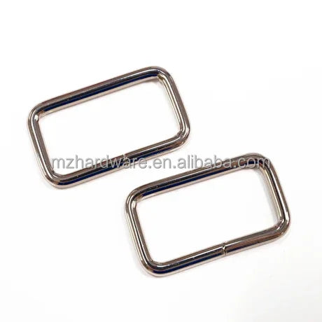 MZ Luxury 1 Inch 25mm Rectangle Ring Connectors Zinc Alloy Square Rings for Handbag Buckle Handbag Accessories Hardware