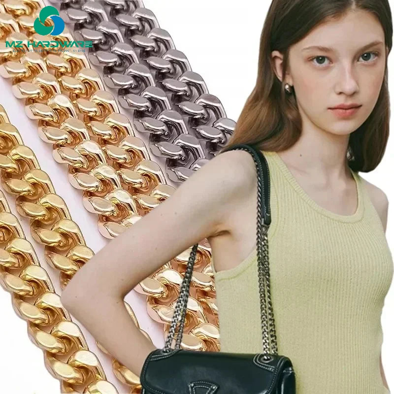MZhardware High Quality Metal Handbag Chains for Bags Accessories Purse Shoulder Handbag Strap Metal Bag Chain