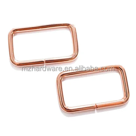 MZ Luxury 1 Inch 25mm Rectangle Ring Connectors Zinc Alloy Square Rings for Handbag Buckle Handbag Accessories Hardware