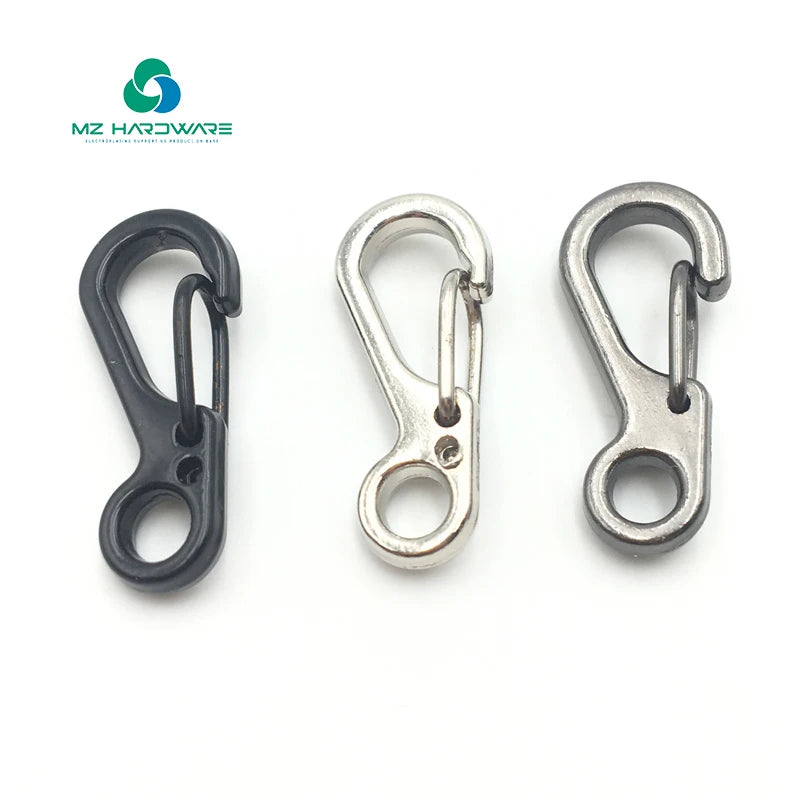 China Wholesale Hardware Accessories Spring Snap Hook Carabiner Link Buckle Stainless Steel Custom Carabiners
