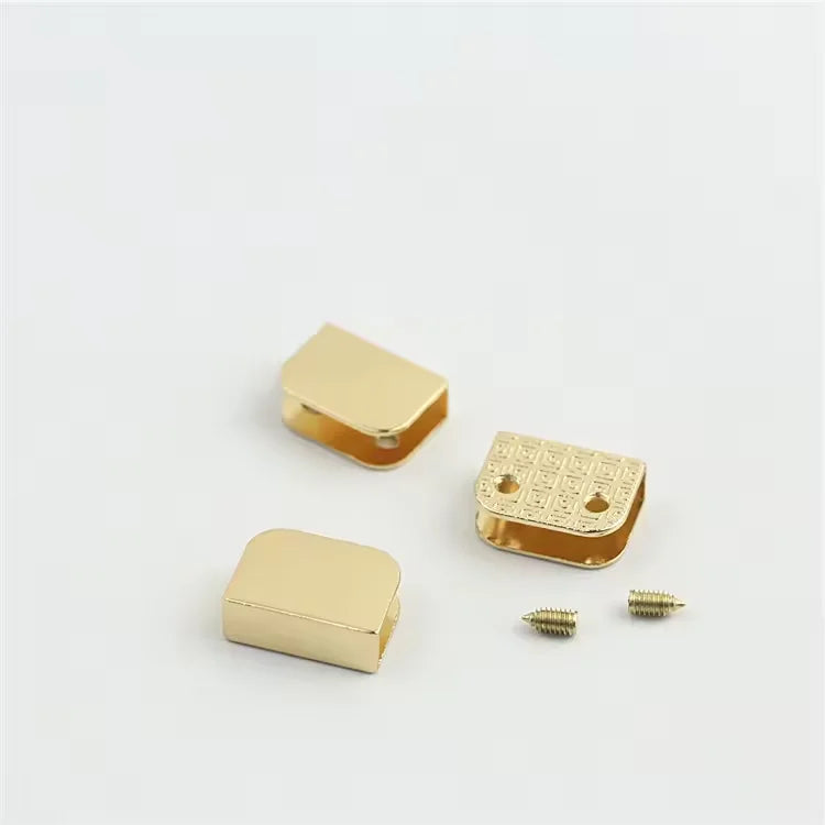 Good Quality Bag Accessories Edging Strip Corner Screw Clip Protection Buckle Metal Semicircle Magnetic Button Lock