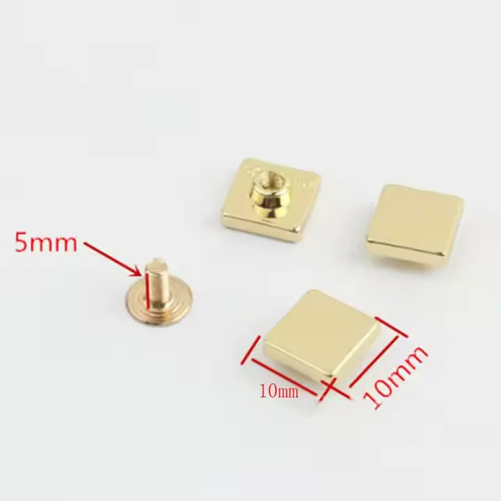 Mz Customized Size Lock Bag Buckle Leather Screw Rivets Handbag Bottom Protecting Feet Nail Solid Rivets