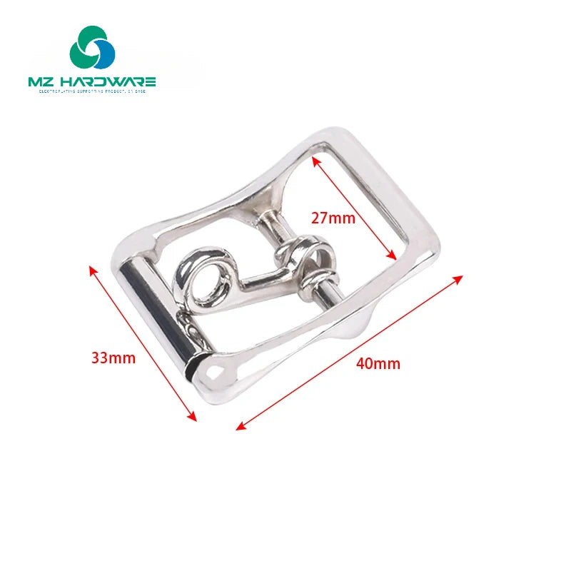 Customized Wide Metal Big Double Roller Con Bar Single Roller Hardware Belt Buckle Clasp Adjustable Pin Buckle for Bag