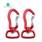 Customization Aluminum Carabiner Swivel Locking Carabiner Metal Snap Hook Pet Dog Leash Harness Accessory