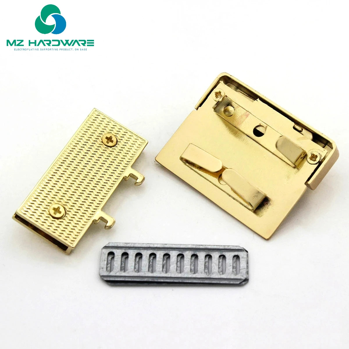 MZhardware Zinc Alloy Metal Push Lock Fashion Push Lock Closure Parts for DIY Handbag Shoulder Bag Purse Hardware Accessories