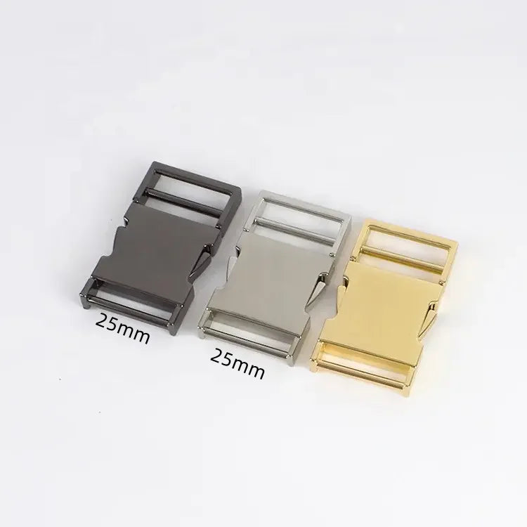 MZ Hardware High Quality Three Colors  Metal Buckles Handbag Accessories for Dog Collars Bags Strap Buckle