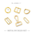 Factory Direct Sale Adjustable D Ring Round Pin Buckle Dog Collar Metal Buckle Bag Accessories Set for Handbag