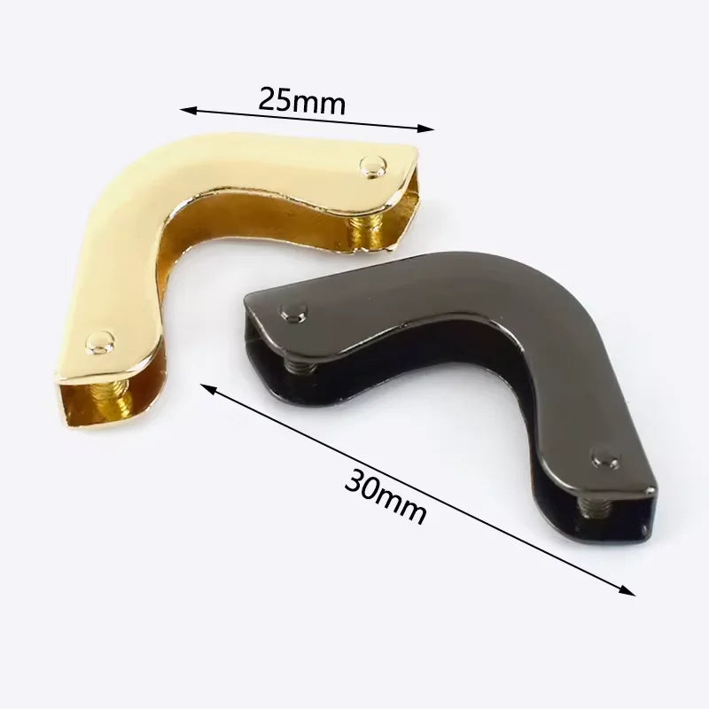 Most Popular Gold Black Book Corner Protectors Metal Corners for Books Decorative Flat Angle Bag Edge Corner Prot