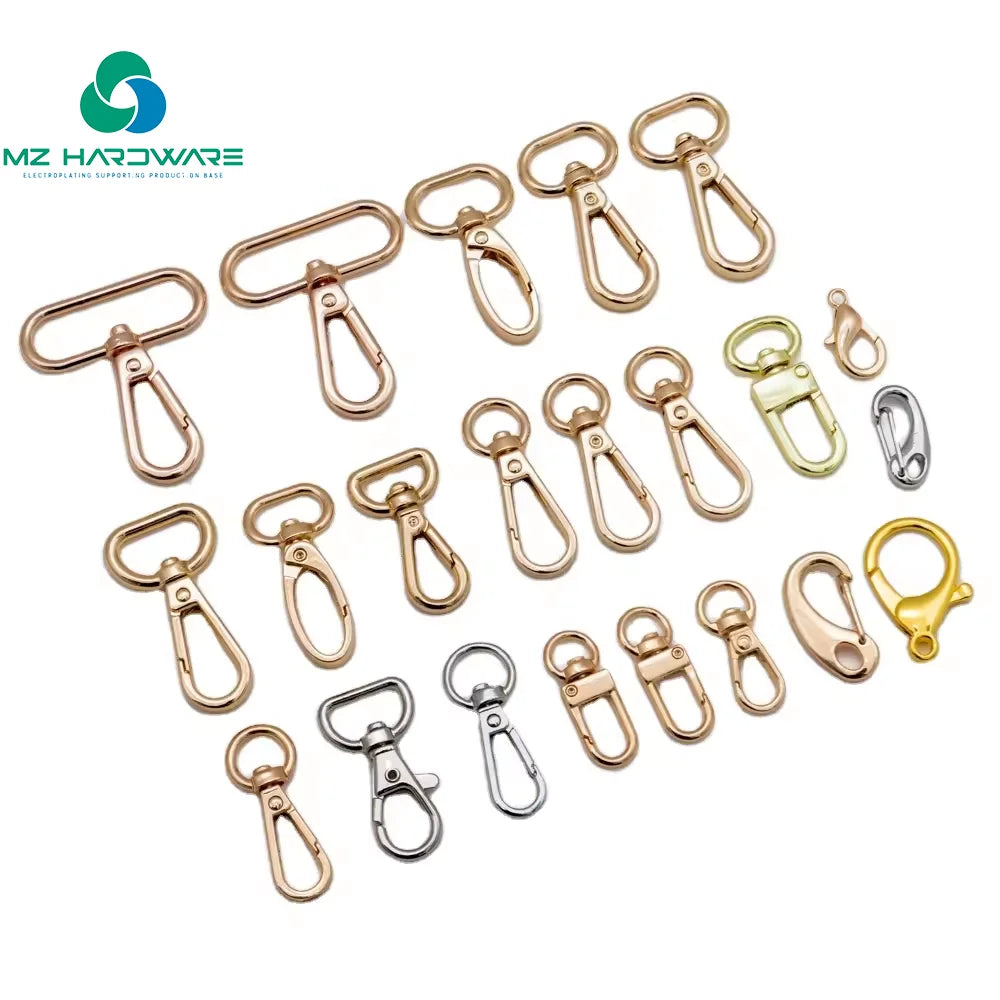 MZhardware Custom Swivel Buckles Metal Handbag Hardware Swivel Hook Bag Accessories Zinc Alloy Swivel Snap Hook for Handbag