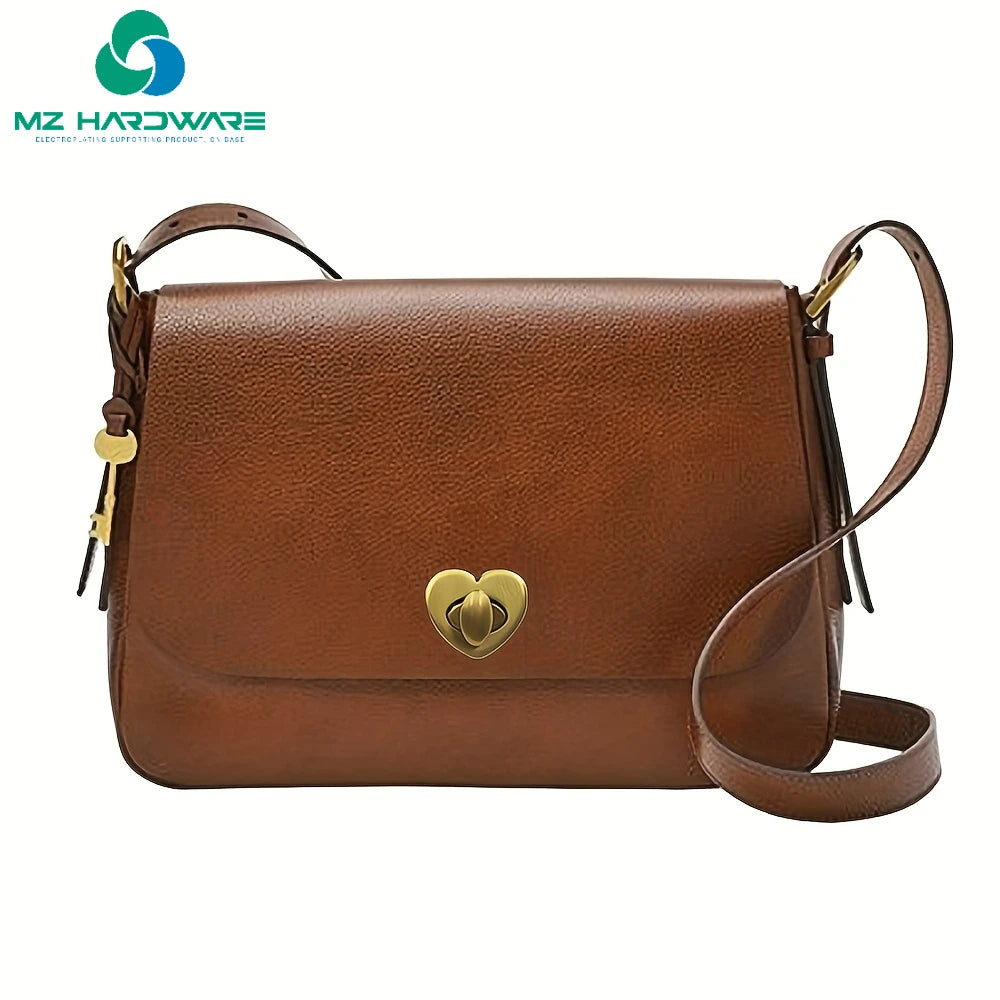 MZ Metal Heart Shape Turn Lock Clasp Buckles for Bag Purse Hardware DIY Leather Craft Purse Accessory Twist Lock Turn Lock