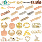 Customized Metal Logo Tag Hardware Accessories Tags Bags Metal Plate Tags With Logo for Clothing