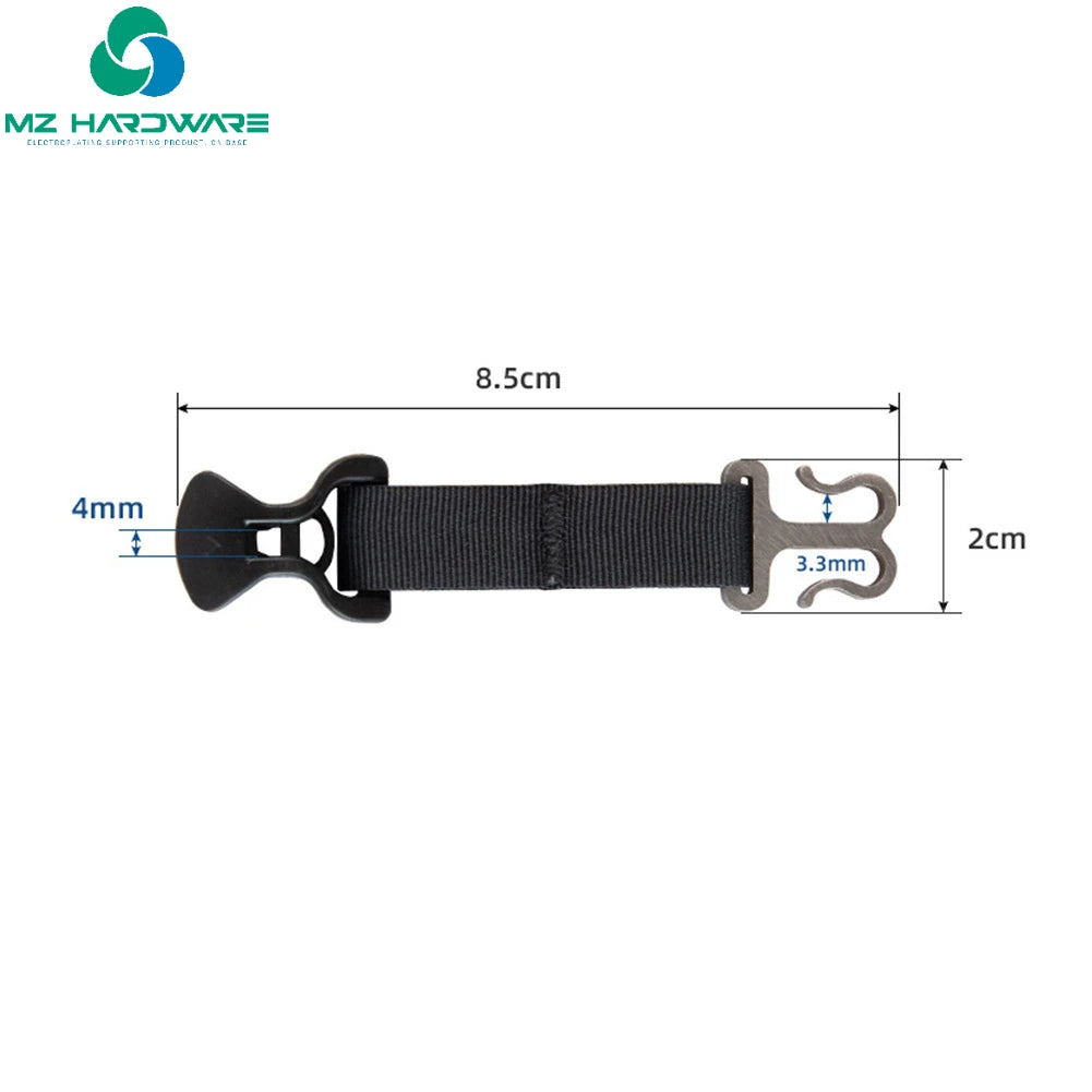 MZ High Quality Metal Horn Fixing Hook for Outdoor Tent Wind Rope Fixing Accessories Horn Buckle Pull Climbing Adjustable