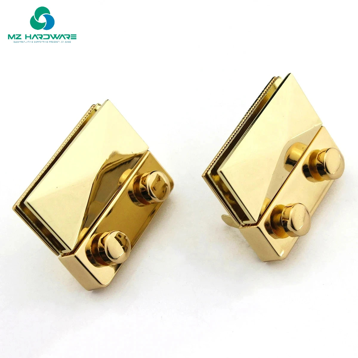 MZhardware Zinc Alloy Metal Push Lock Fashion Push Lock Closure Parts for DIY Handbag Shoulder Bag Purse Hardware Accessories