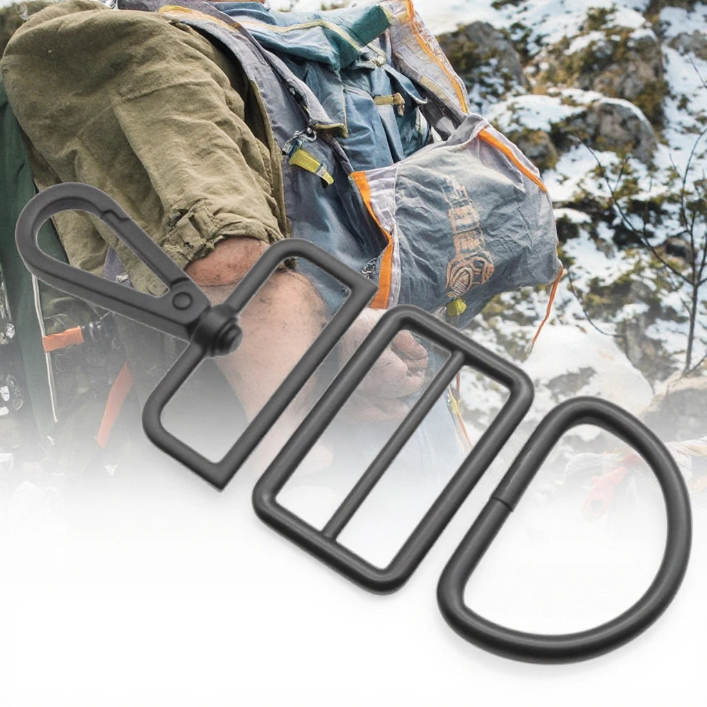 Adjustable Metal Buckle for Bag Backpack Cheap Price Rainbow Colors Webbing Strap with Slider and Clip Durable Belt Fastener