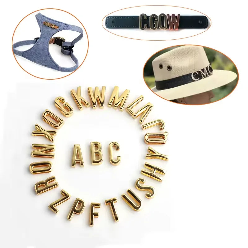 Factory Direct Sale Custom Small Metal Letter Metal Buckle Dog Accessories Dog Collar Buckle Zinc Alloy Buckle