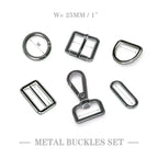 Factory Direct Sale Adjustable D Ring Round Pin Buckle Dog Collar Metal Buckle Bag Accessories Set for Handbag