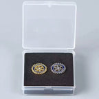 Metal Club Pin Crafts Manufacturers Gold Round Rotary International Metal Enamel Badge Rotary Lapel Pin