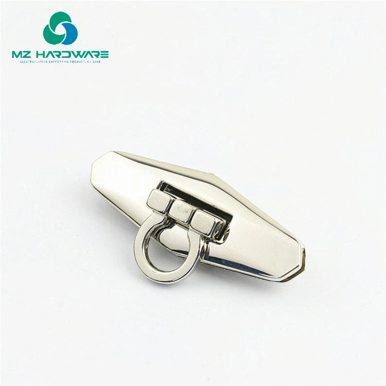 MZhardware High Quality Gold Die-casting Twist Lock Buckle Oval Lock for Luxury Leather Bags and DIY Handmade Bags
