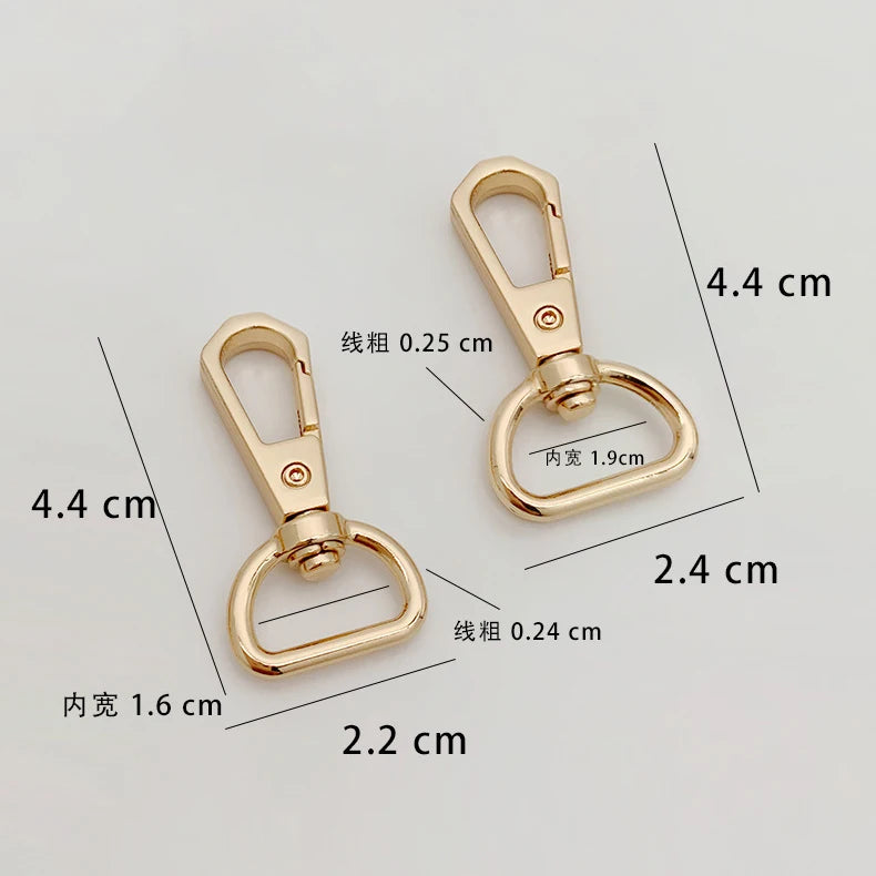 Factory Supply Bag Accessories Metal Swivel Snap Hook Custom Hardware Dog Hook for Pet Leash Handbag Strap Lanyard Safety Buckle