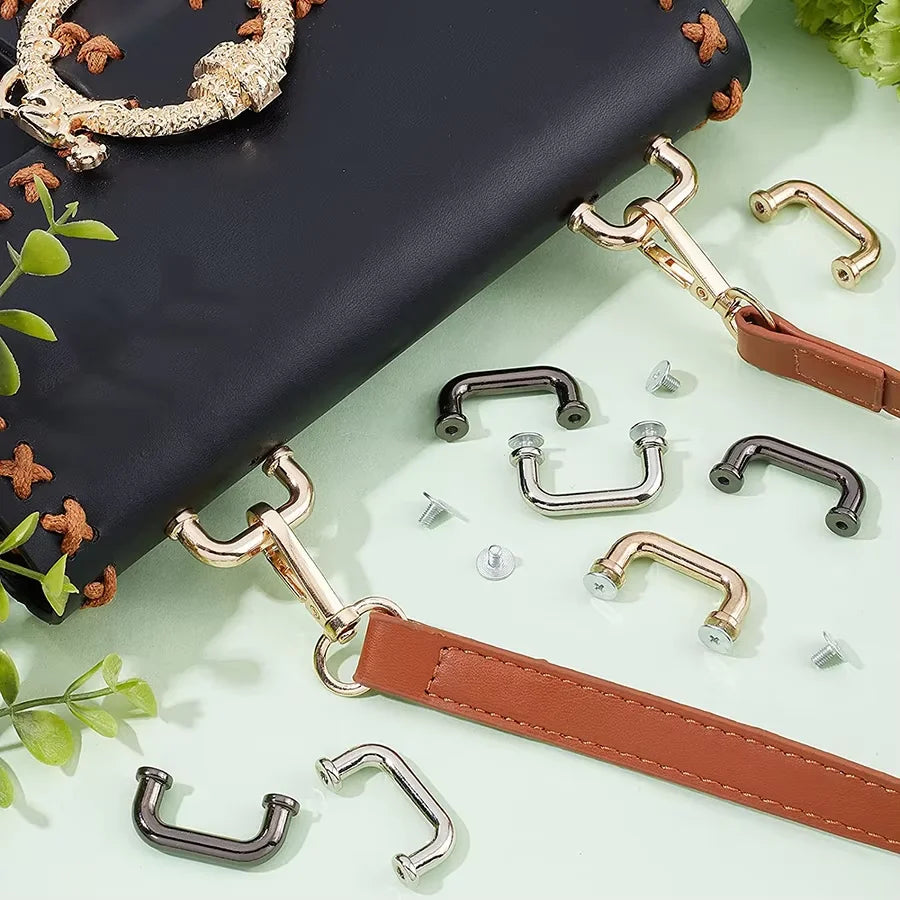 New Design Bag Parts Accessories Hardware Accessories Bag Screw Arch Handbag Strap Bridge D-Ring Buckle