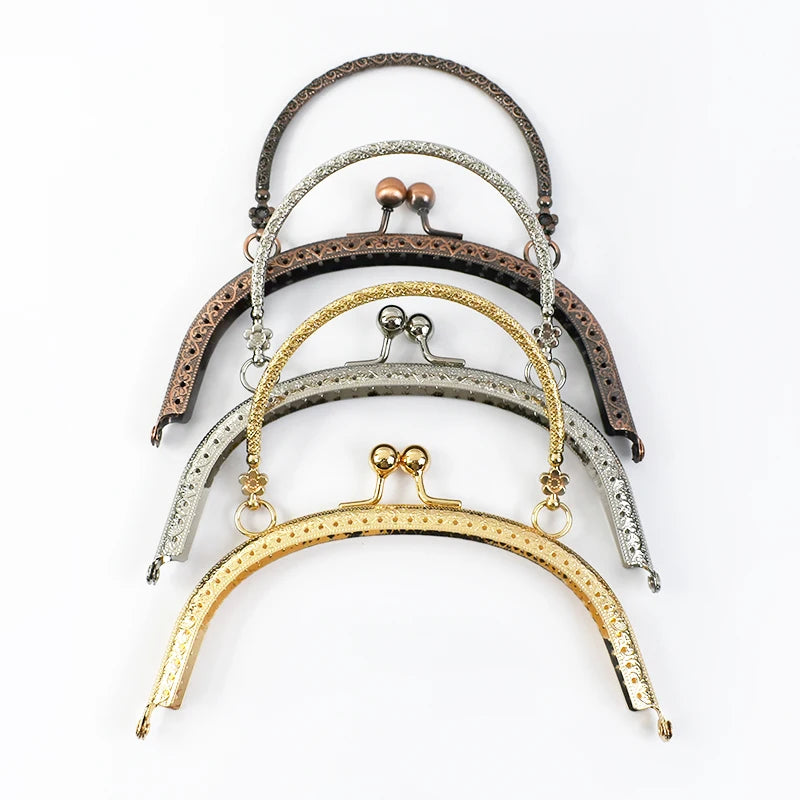 MZhardware High Quality Handle Square Purse Frame Bag Hardware Accessories DIY Handmade Wallet Woven Material Bamboo Handle