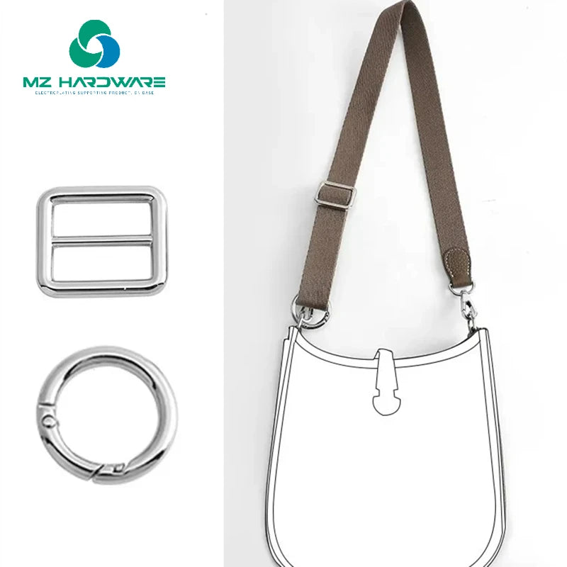 MZhardware Accessory Metal Tri-Glide Buckle and Round O Ring Special Bag Parts & Accessories
