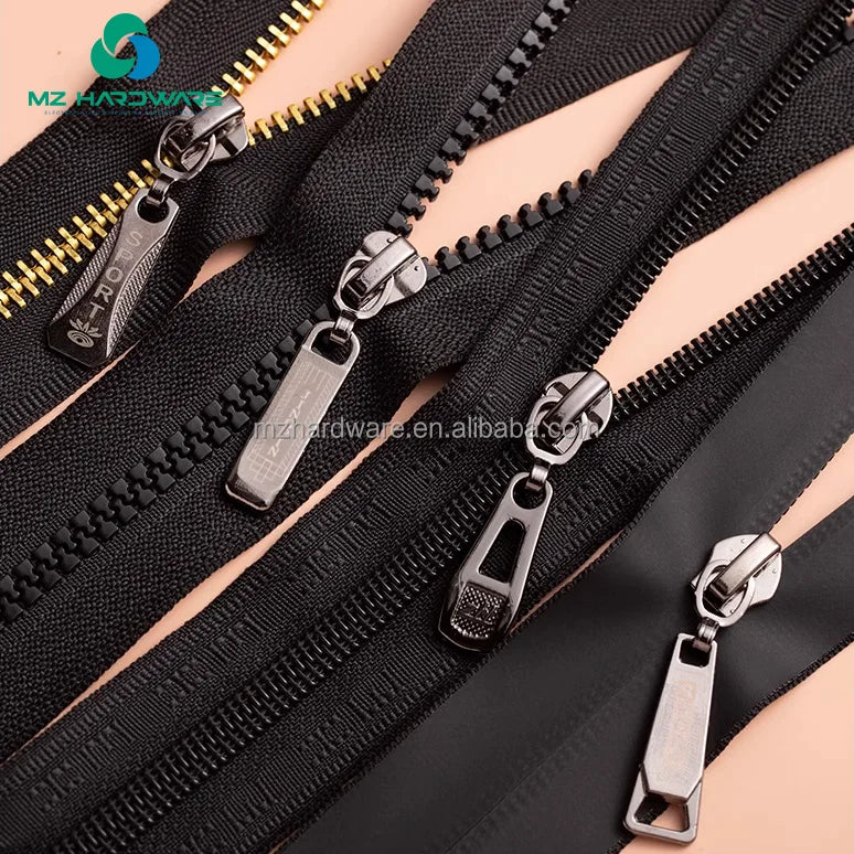 MZhardware Wholesale Custom Logo Metal Zipper Puller Auto Lock Zipper Slider Zipper Head for Bag