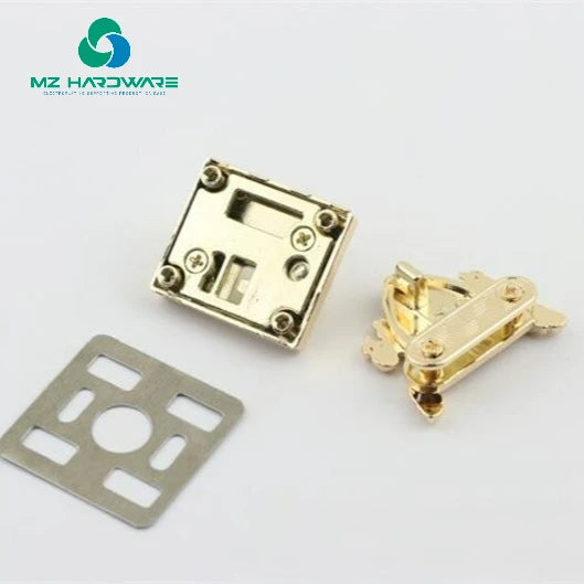 Metal Rectangle Purse Lock Pegasus ThumbTuck Tongue Clasp Latch Clutch Case Bag Leathercraft Hardware Repair