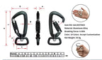 Customized Rock Climbing Carabiner Dog Leash Carabiner Aluminum Swivel Lock Aluminum Climbing Swivel