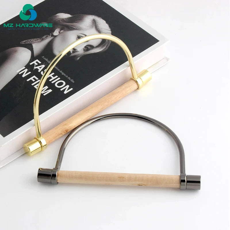 MZhardware High-Grade Women Wallet D-Shaped Replacement Metal Handbag Handles Other Bag Parts & Accessories