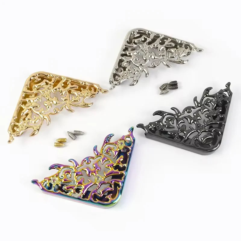 MZhardware Wholesale Price Metal Bag Corner Protector Metal Corner for Leather Bags Metal Corners for Books