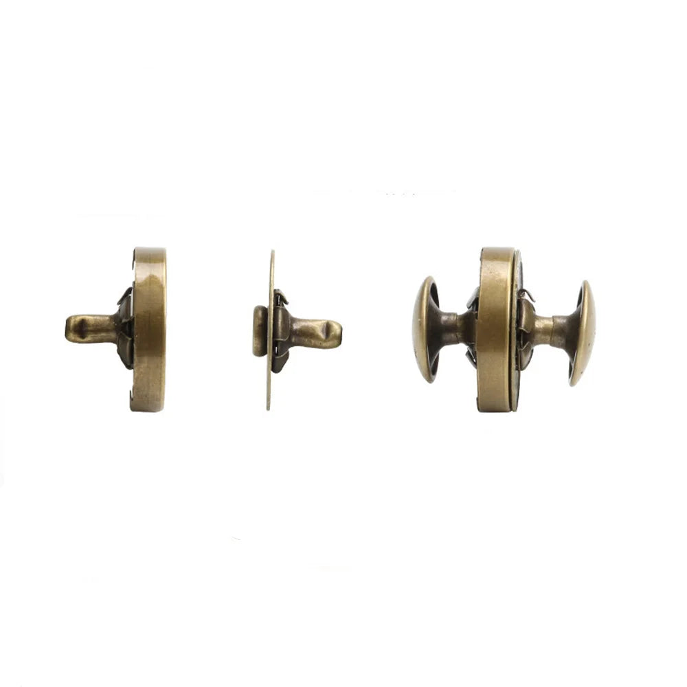 High Quality Brass Spring Press Popper Studs Magnetic Snap Buttons for Garment Accessories Buckles and Bag Fasteners
