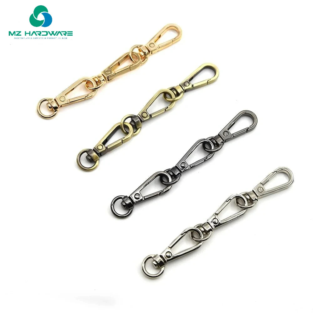 MZhardware High Quality 16/20/25/32/38mm Metal Lobster Clasp Collar Carabiner Snap Hook DIY Keychain Bag Part Accessories Bags