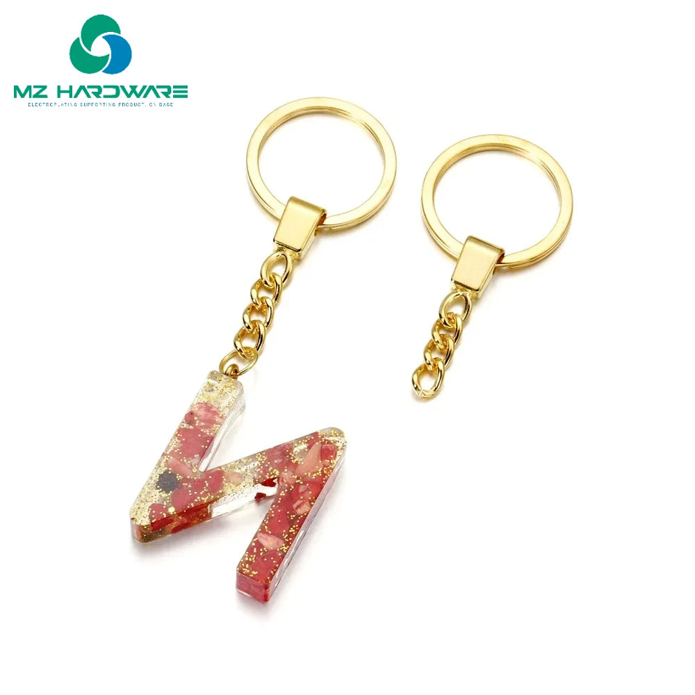 MZhardware Wholesale Designer Custom Metal Keychain for Garment Coin Keyring Accessories