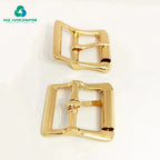 Customized Wide Metal Big Double Roller Con Bar Single Roller Hardware Belt Buckle Clasp Adjustable Pin Buckle for Bag
